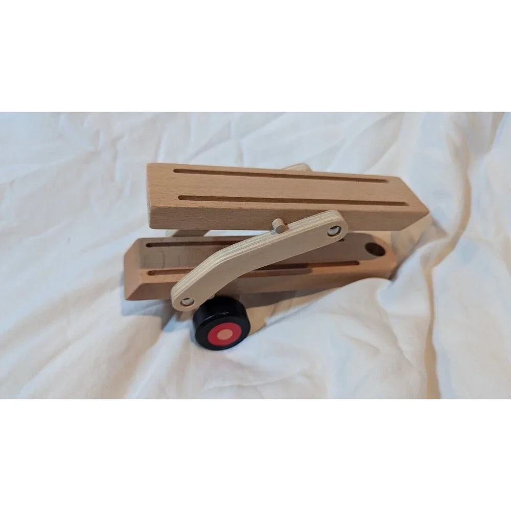 Carters Wooden Car Hauler Carrier Truck and Trailer w/4 Cars